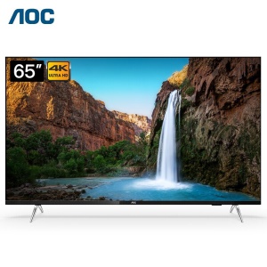 AOC 65英寸 4K超高清智能平板网络电视机/显示器 支持壁挂 支持手机投屏 65英寸