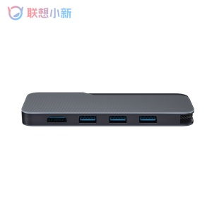 联想（lenovo）小新扩展坞 USB-C转HDMI/USB3.0 5合1 PD协议100W快充 4K30Hz高清投屏苹果华为手机笔记本通用